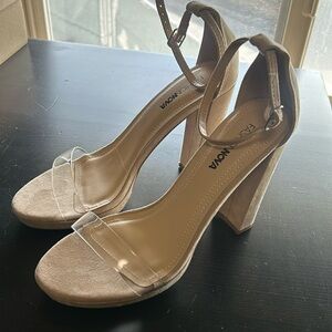 Size 8 nude heels. Never worn.